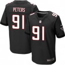 Men Nike Atlanta Falcons &91 Corey Peters Elite Black Alternate NFL Jersey