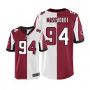 Men Nike Atlanta Falcons &94 Jonathan Massaquoi Elite Team/Road Two Tone NFL Jersey