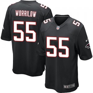 Falcons d'Atlanta de jeunesse Nike # 55 Paul Worrilow Élite noir alternent NFL Maillot Magasin