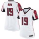 Women Nike Atlanta Falcons &19 Drew Davis Elite White NFL Jersey