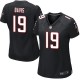 Women Nike Atlanta Falcons &19 Drew Davis Elite Black Alternate NFL Jersey