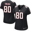 Women Nike Atlanta Falcons &80 Levine Toilolo Elite Black Alternate NFL Jersey