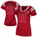 Women Nike Atlanta Falcons &11 Julio Jones Elite Red Draft Him Shimmer NFL Jersey