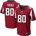 Men Nike Atlanta Falcons &80 Levine Toilolo Elite Red Team Color NFL Jersey