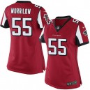 Women Nike Atlanta Falcons &55 Paul Worrilow Elite Red Team Color NFL Jersey
