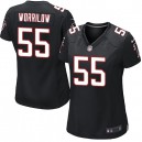 Women Nike Atlanta Falcons &55 Paul Worrilow Elite Black Alternate NFL Jersey