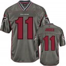 Men Nike Atlanta Falcons &11 Julio Jones Elite Grey Vapor NFL Jersey
