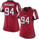 Women Nike Atlanta Falcons &94 Jonathan Massaquoi Elite Red Team Color NFL Jersey