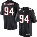 Youth Nike Atlanta Falcons &94 Jonathan Massaquoi Elite Black Alternate NFL Jersey
