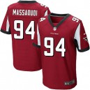 Men Nike Atlanta Falcons &94 Jonathan Massaquoi Elite Red Team Color NFL Jersey