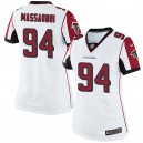 Women Nike Atlanta Falcons &94 Jonathan Massaquoi Elite White NFL Jersey