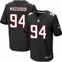 Men Nike Atlanta Falcons &94 Jonathan Massaquoi Elite Black Alternate NFL Jersey