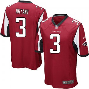 Falcons d'Atlanta de jeunesse Nike # 3 Matt Bryant Élite rouge couleur NFL maillot de Team