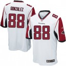 Youth Nike Atlanta Falcons &88 Tony Gonzalez Elite White NFL Jersey
