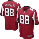 Youth Nike Atlanta Falcons &88 Tony Gonzalez Elite Red Team Color NFL Jersey
