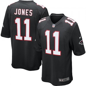 Falcons d'Atlanta de jeunesse Nike # 11 Julio Jones Élite noire remplaçant NFL Maillot Magasin