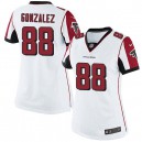 Women Nike Atlanta Falcons &88 Tony Gonzalez Elite White NFL Jersey