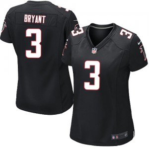 Femmes Nike Atlanta Falcons # 3 Matt Bryant Élite noir alternent NFL Maillot Magasin