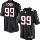 Youth Nike Atlanta Falcons &99 Tyson Jackson Elite Black Alternate NFL Jersey