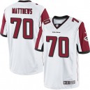 Youth Nike Atlanta Falcons &70 Jake Matthews Elite White NFL Jersey