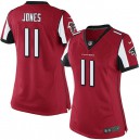 Women Nike Atlanta Falcons &11 Julio Jones Elite Red Team Color NFL Jersey