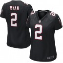 Women Nike Atlanta Falcons &2 Matt Ryan Elite Black Alternate NFL Jersey