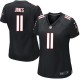Women Nike Atlanta Falcons &11 Julio Jones Elite Black Alternate NFL Jersey