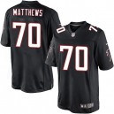Youth Nike Atlanta Falcons &70 Jake Matthews Elite Black Alternate NFL Jersey