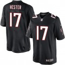 Youth Nike Atlanta Falcons &17 Devin Hester Elite Black Alternate NFL Jersey
