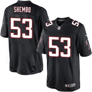 Falcons d'Atlanta de jeunesse Nike # 53 Prince Shembo Élite noir alternent NFL Maillot Magasin