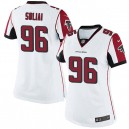 Women Nike Atlanta Falcons &96 Paul Soliai Elite White NFL Jersey