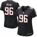 Women Nike Atlanta Falcons &96 Paul Soliai Elite Black Alternate NFL Jersey