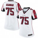 Women Nike Atlanta Falcons &75 Jon Asamoah Elite White NFL Jersey