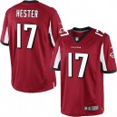 Youth Nike Atlanta Falcons &17 Devin Hester Elite Red Team Color NFL Jersey