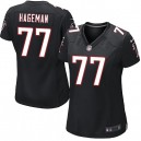 Women Nike Atlanta Falcons &77 Rahede Hageman Elite Black Alternate NFL Jersey
