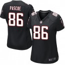 Women Nike Atlanta Falcons &86 Bear Pascoe Elite Black Alternate NFL Jersey