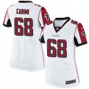 Women Nike Atlanta Falcons &68 Gabe Carimi Elite White NFL Jersey