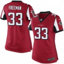 Women Nike Atlanta Falcons &33 Devonta Freeman Elite Red Team Color NFL Jersey
