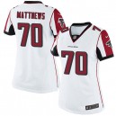 Women Nike Atlanta Falcons &70 Jake Matthews Elite White NFL Jersey