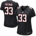 Women Nike Atlanta Falcons &33 Devonta Freeman Elite Black Alternate NFL Jersey