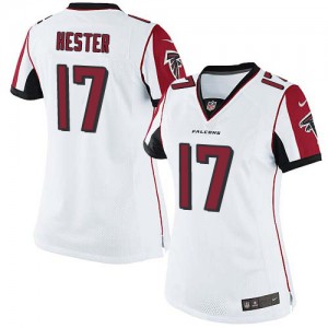Femmes Nike Atlanta Falcons # 17 Devin Hester Élite blanc NFL Maillot Magasin