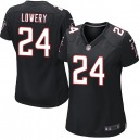 Women Nike Atlanta Falcons &24 Dwight Lowery Elite Black Alternate NFL Jersey