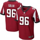 Men Nike Atlanta Falcons &96 Paul Soliai Elite Red Team Color NFL Jersey