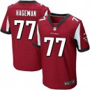 Men Nike Atlanta Falcons &77 Rahede Hageman Elite Red Team Color NFL Jersey
