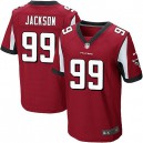 Men Nike Atlanta Falcons &99 Tyson Jackson Elite Red Team Color NFL Jersey