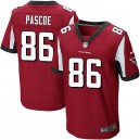 Men Nike Atlanta Falcons &86 Bear Pascoe Elite Red Team Color NFL Jersey