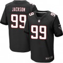 Men Nike Atlanta Falcons &99 Tyson Jackson Elite Black Alternate NFL Jersey