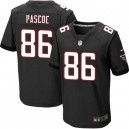 Men Nike Atlanta Falcons &86 Bear Pascoe Elite Black Alternate NFL Jersey