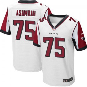 Hommes Nike Atlanta Falcons # 75 Jon Asamoah Élite blanc NFL Maillot Magasin