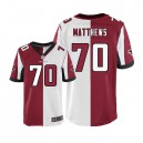 Men Nike Atlanta Falcons &70 Jake Matthews Elite Team/Road Two Tone NFL Jersey